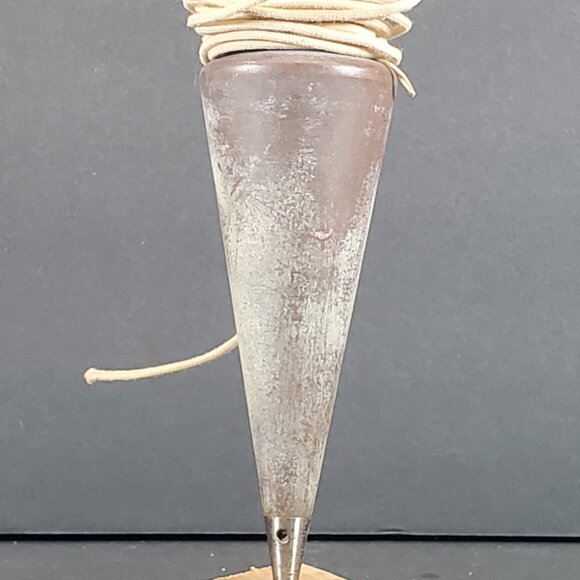 Vintage Dietzgen Brass Plumb Bob 5724S-18 Ounce Tool with Original Box & Steel P - Picture 7 of 13